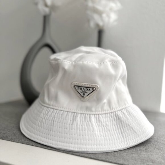 Prada White Bucket Hat - Picture 1 of 5